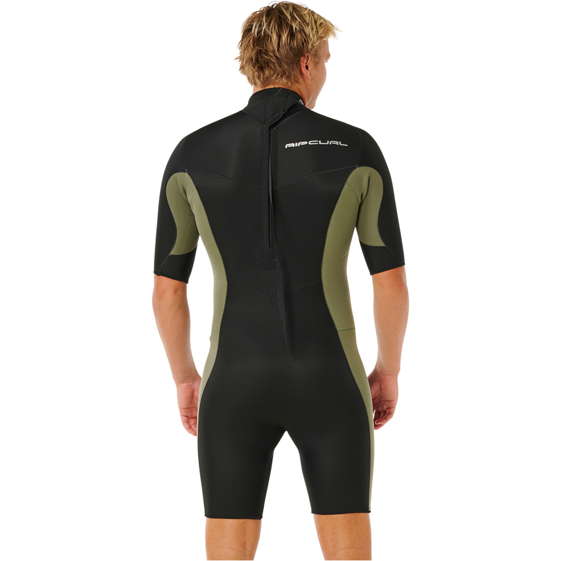 2026 Rip Curl Hommes Dawn Patrol 2mm Back Zip Shorty Combinaison N&eacute;opr&egrave;ne 11TMSP - Deep Cactus